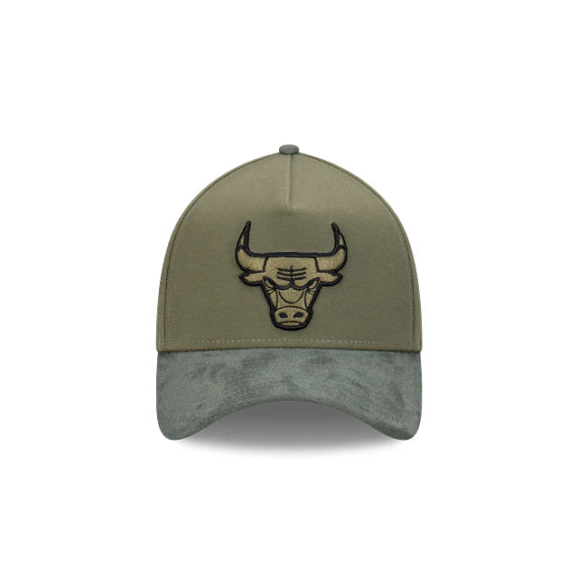 New Era 39THIRTY A-Frame Chicago Bulls Olive Suede