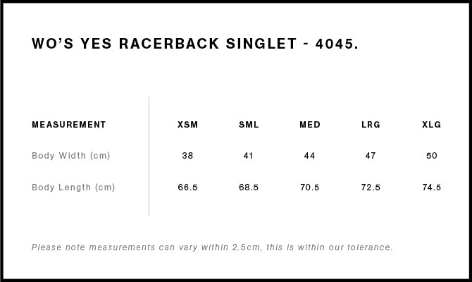 Women's AS Colour Yes Racerback Singlet - Black - L