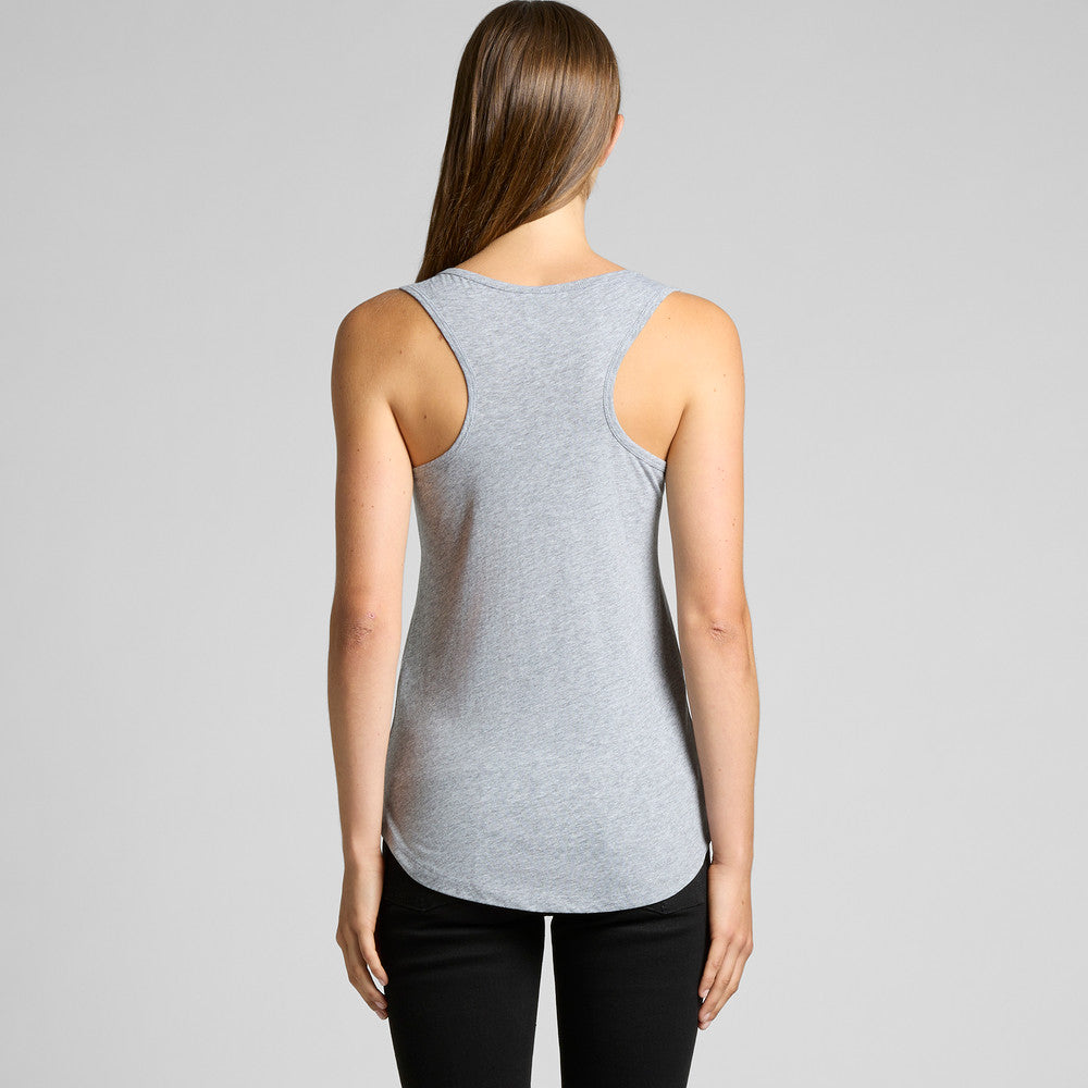 Women's AS Colour Yes Racerback Singlet - Black - L