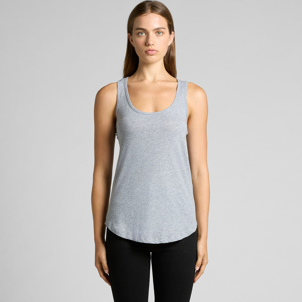 Women's AS Colour Yes Racerback Singlet - Black - L