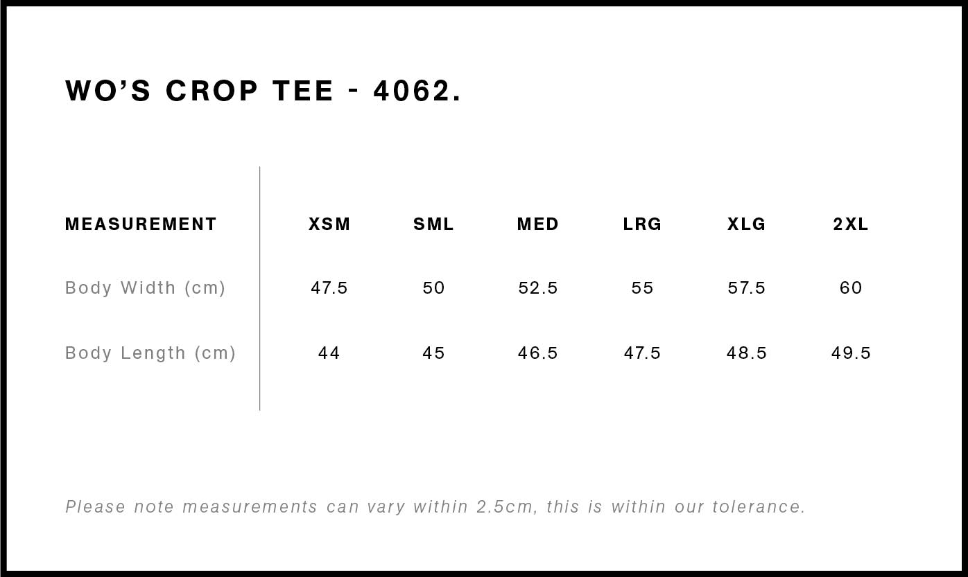 Women's AS Colour Crop Tee - Black - M