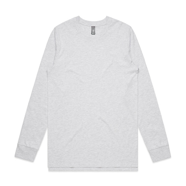 AS Colour Base L/S Tee - Ash Heather - 3XL