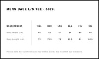 AS Colour Base Long Sleeve Tee - Pale Pink - 2XL