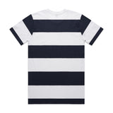 AS Colour Wide Stripe Tee - White/Navy - XL