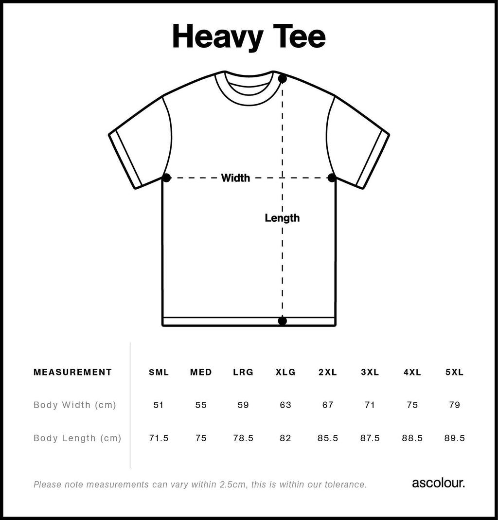 AS Colour Heavy Tee - White - 2XL