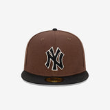 New Era 59Fifty New York Yankees Dark Brown Fitted