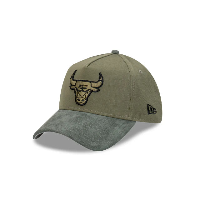 New Era 39THIRTY A-Frame Chicago Bulls Olive Suede