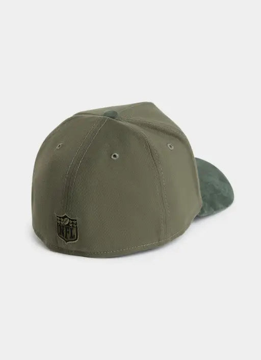 New Era 39THIRTY A-Frame Las Vegas Raiders Olive Suede LARGE-XLARGE