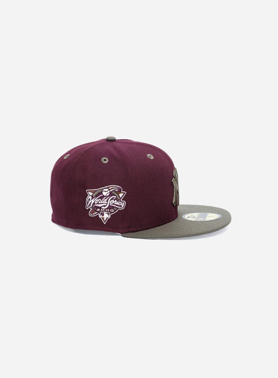 New Era 59Fifty New York Yankees World Series 2000 Burgundy Fitted