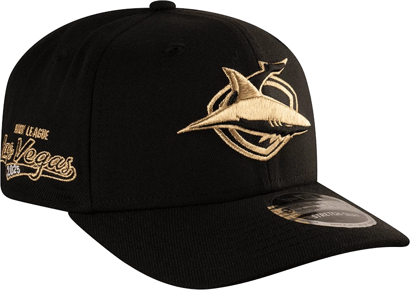 New Era 9SEVENTY Cronulla Sharks 2025 NRL Vegas Gold Cap