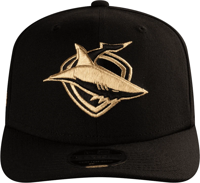 New Era 9SEVENTY Cronulla Sharks 2025 NRL Vegas Gold Cap