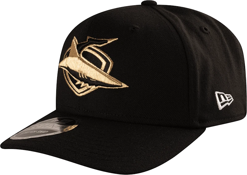 New Era 9SEVENTY Cronulla Sharks 2025 NRL Vegas Gold Cap