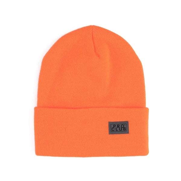 Proclub Cuffed Beanie - Safety Orange