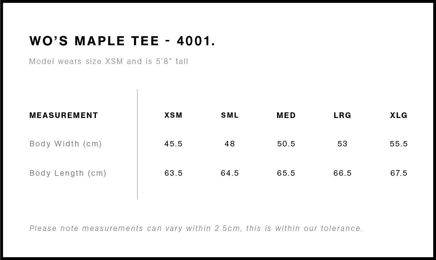AS Colour Women's Maple Tee - Black - L