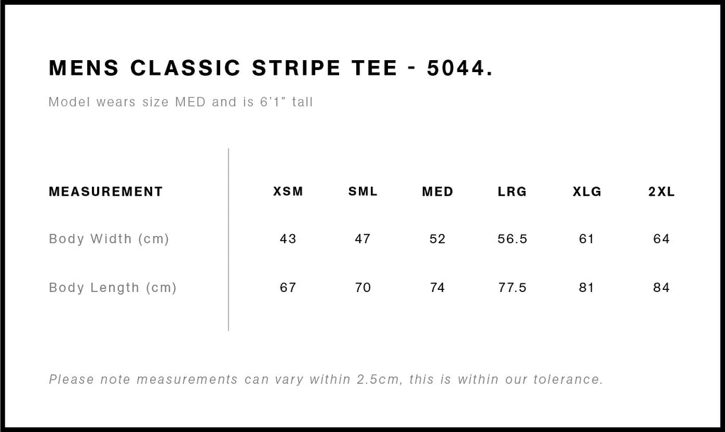 AS Colour Staple Stripe Tee Grey/Black