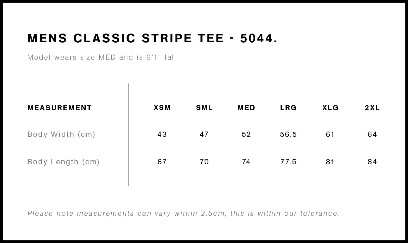 AS Colour Staple Stripe Tee Grey/Black