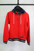LastLevel Neon Capsule 2.0 Web Band Hoody Red/White - Small