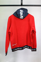 LastLevel Neon Capsule 2.0 Web Band Hoody Red/White - Small