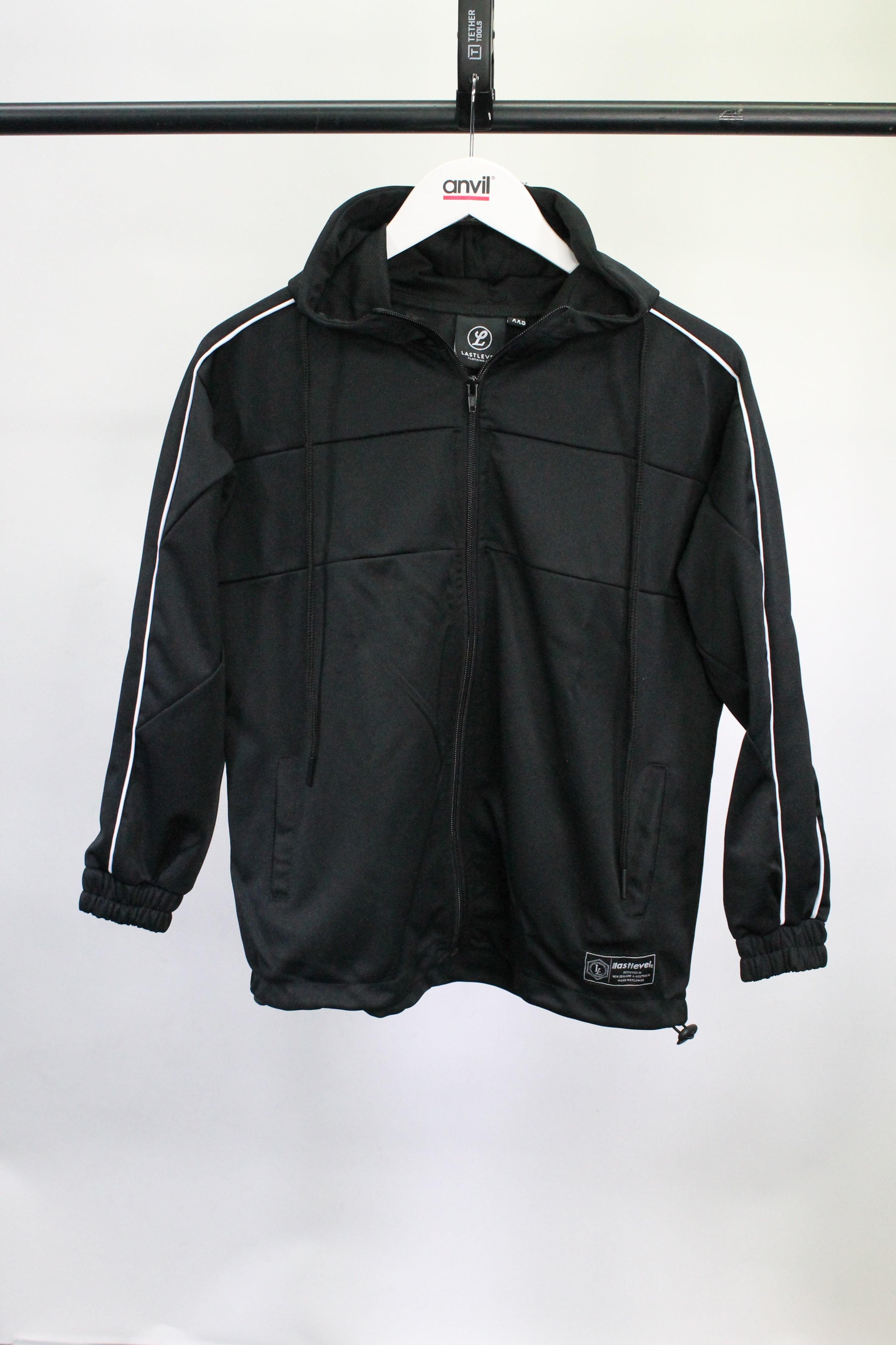 LastLevel Plain Track Jacket Adults & Youth - Black