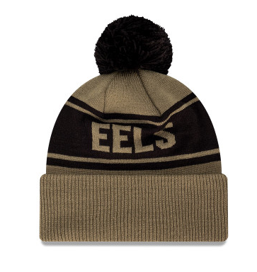 New Era Parramatta Eels Olive Black Pom Knit Beanie
