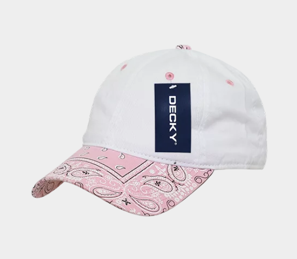 Decky 6 Panel Low Profile Relaxed Bandanna Bill Dad Hat