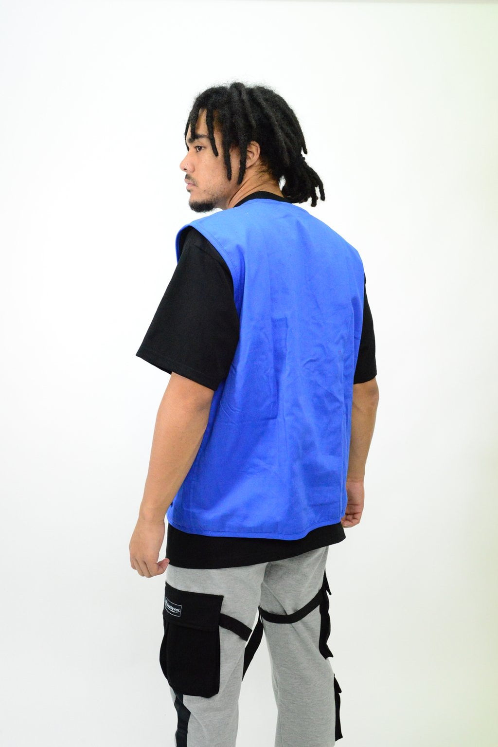 LastLevel Plain Tactical Vest - Royal - Youth Size 8