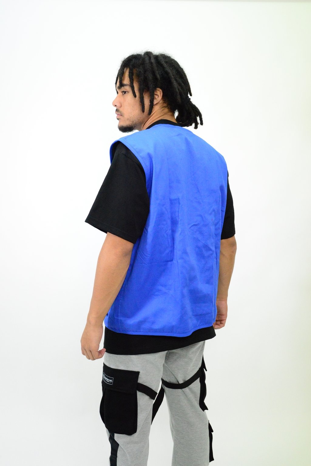 LastLevel Plain Tactical Vest - Royal - Youth Size 8