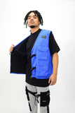 LastLevel Plain Tactical Vest - Royal - Youth Size 8