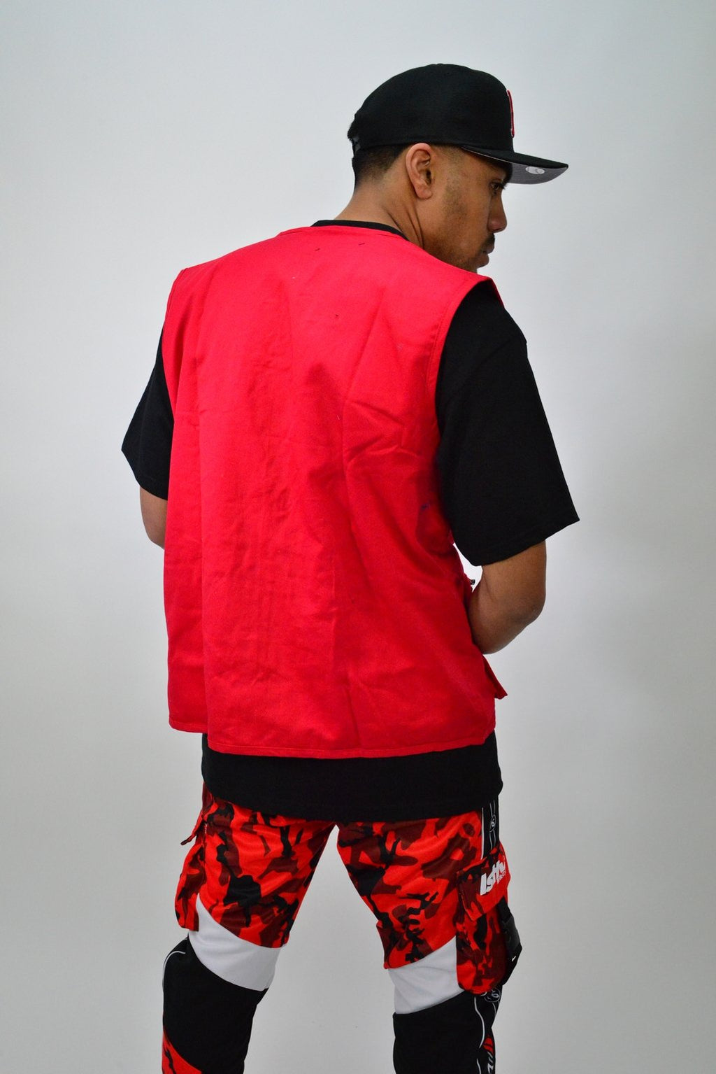 LastLevel Plain Tactical Vest - Red - XS